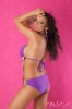 Sanselle Printed Monokini Swimsuit - Purple/Gold - Size 8/10