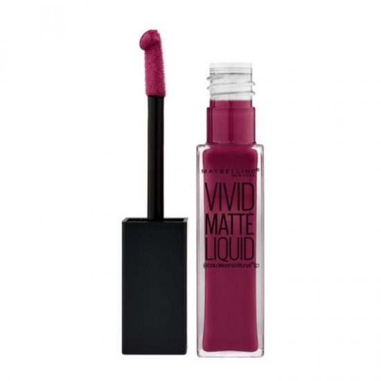 Maybelline Color Sensational Vivid Matte Liquid Lipstick 45 Possessed Plum - Click Image to Close