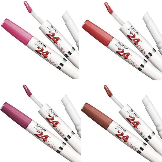Maybelline SuperStay 24 Hour 2-Step Lipstick 4-Pack - Free Shipping! - Click Image to Close