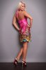 Tropical Pink Halter Neck Dress - Size S/M