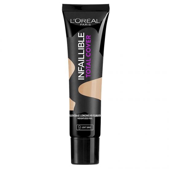 L'Oreal Infallible Total Cover 24 Hour Foundation - 09 Light Sand - Click Image to Close
