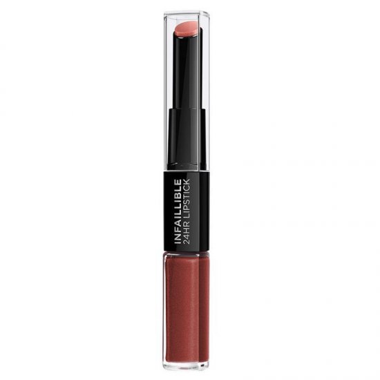 L'Oreal Infallible 2-Step Lipstick 117 Eternal Brown - Click Image to Close