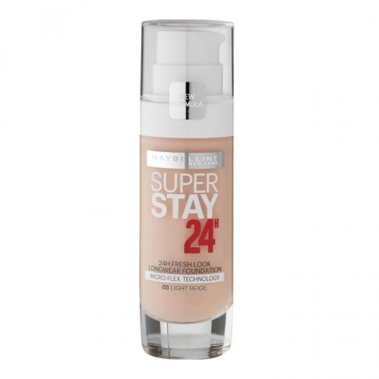 Maybelline Superstay 24Hr Pump Foundation Makeup - 05 Light Beige - Click Image to Close