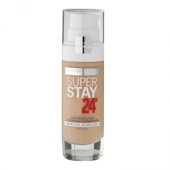 Maybelline Superstay 24Hr Pump Foundation Makeup - 10 Ivory - Click Image to Close