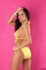 Sanselle Floral Printed Monokini Swimsuit - Yellow - Size 12/14